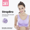 AirBra - Oferta Especial 3X1 - 3 Sujetadores Push Up Beige, Blanco y Negro